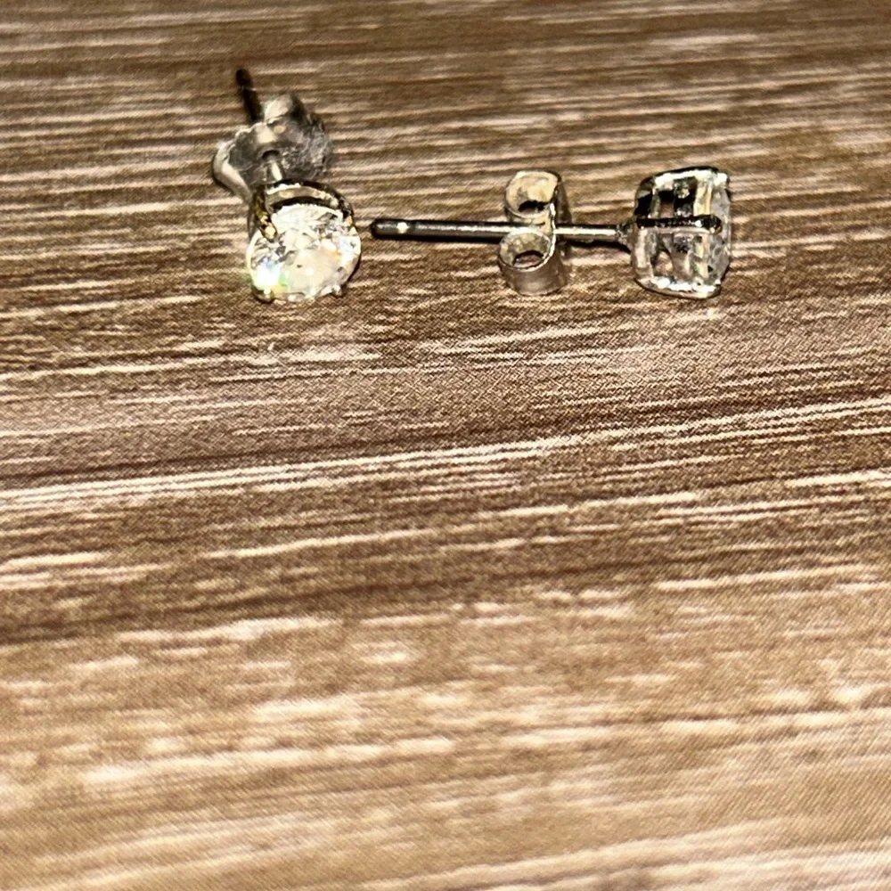 Swarovski Crystal Silver Stud Earrings